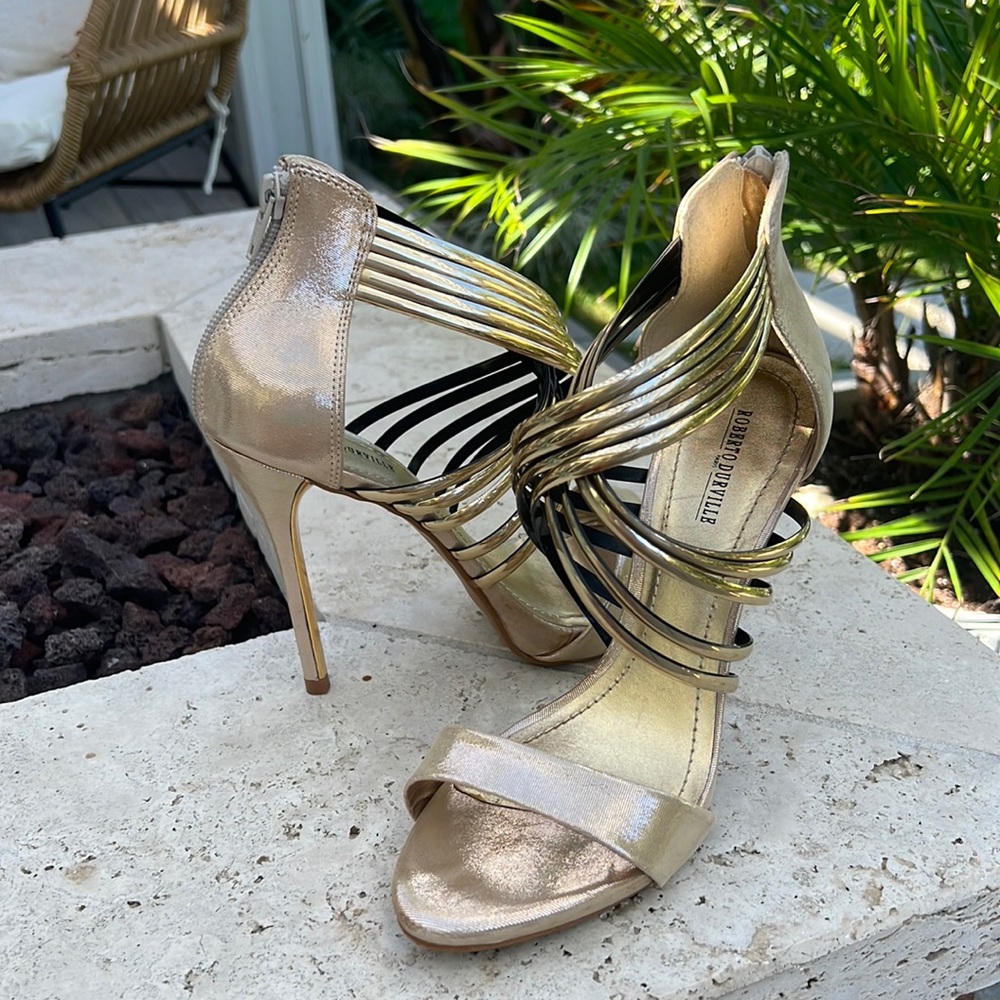 Gold heels